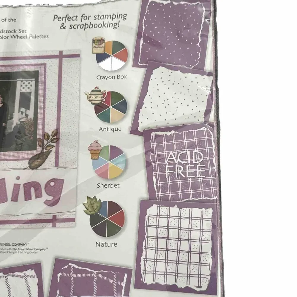 Color Wheel Paper Collections Lilac Petals 24 Sheets‎ Sherbet Palette Scrapbook